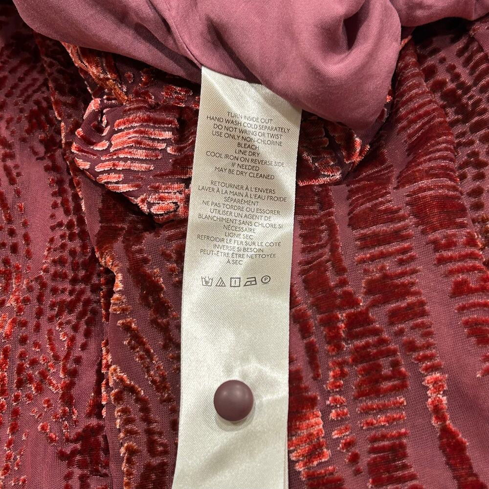 Anthropologie Somerset Jumpsuit Velvet Burnout Edition Women's Size XS - Picture 11 of 16